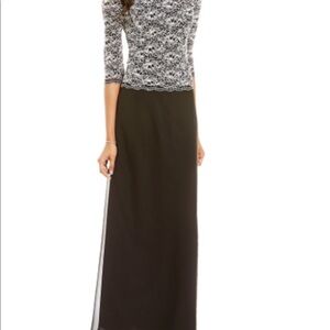 Alex Evenings Sequined Lace Gown Size 8